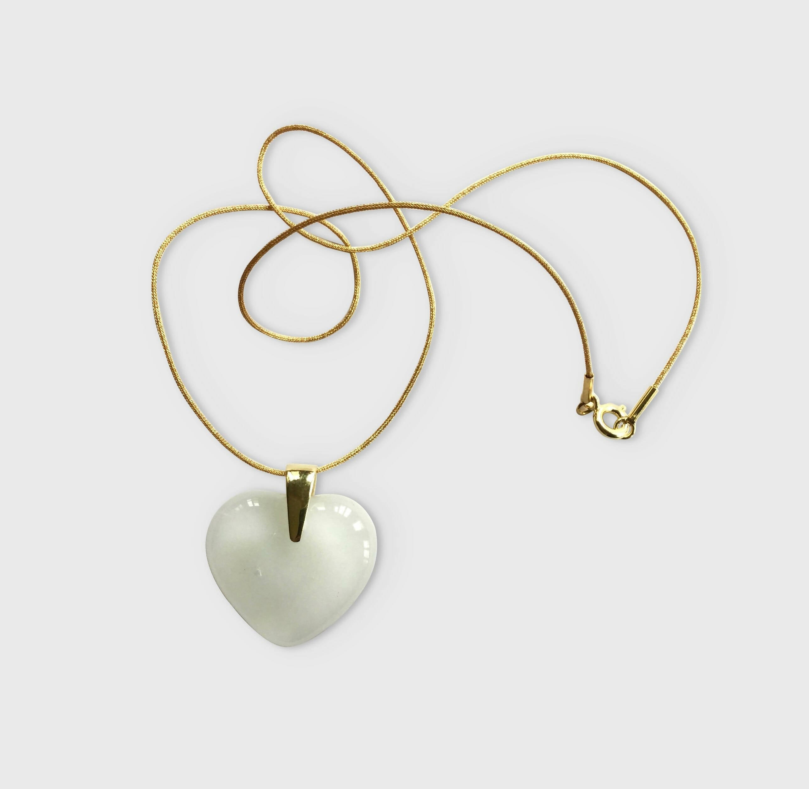Pendentif COEUR blanc chaud | EMPREINTES Paris