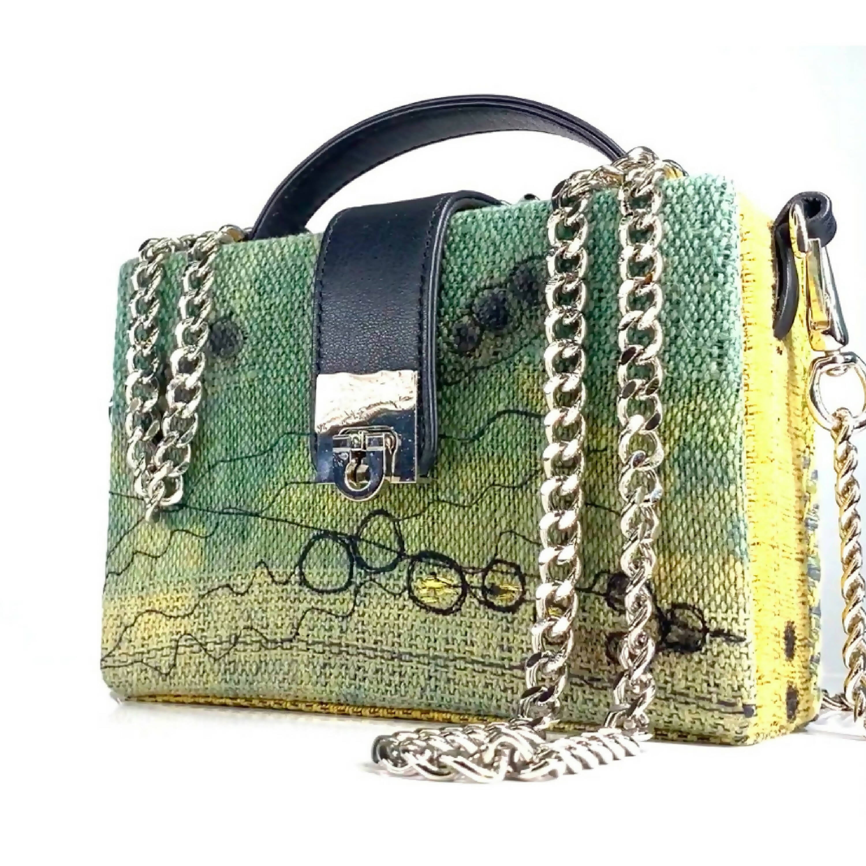 Sac boite Petit PARIS vert | EMPREINTES Paris