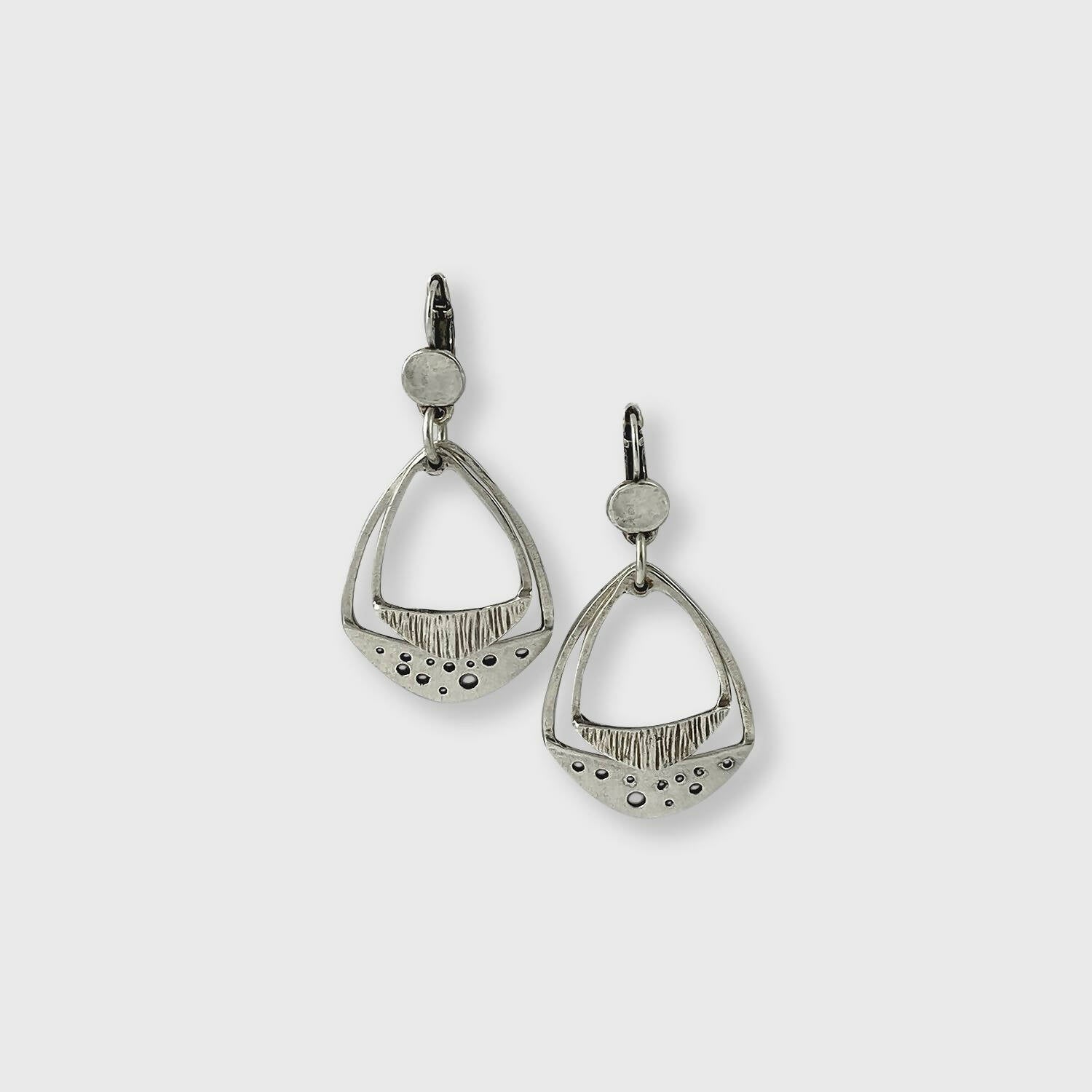 Boucles d’oreilles en étain Argenté 26 | EMPREINTES Paris