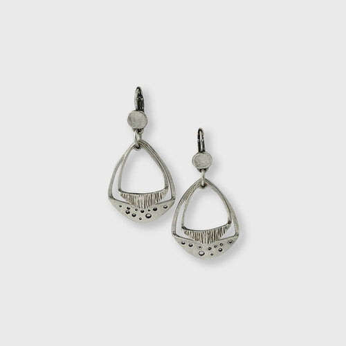 Boucles d’oreilles en étain Argenté 26 | EMPREINTES Paris - EMPREINTES Paris