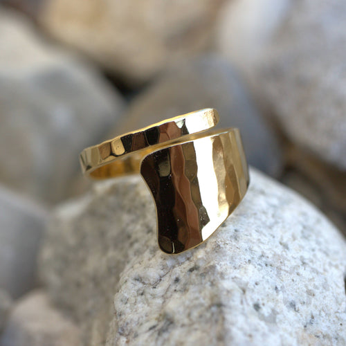 Bague martelée plaqué or | EMPREINTES Paris - EMPREINTES Paris