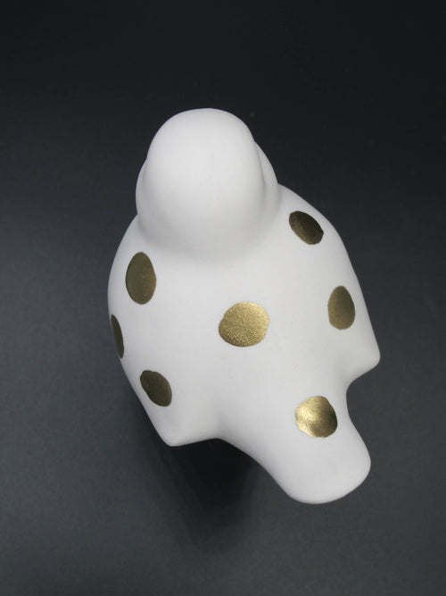 Oiseau porcelaine et Or - Motif gros pois | EMPREINTES Paris - EMPREINTES Paris