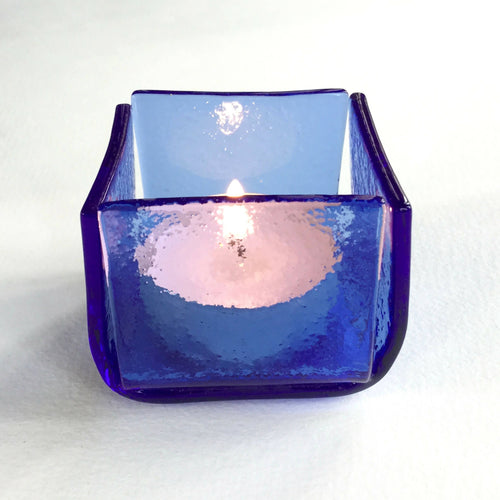 Coffret 4 Bougeoirs GLAÇON bleu vert | EMPREINTES Paris - EMPREINTES Paris