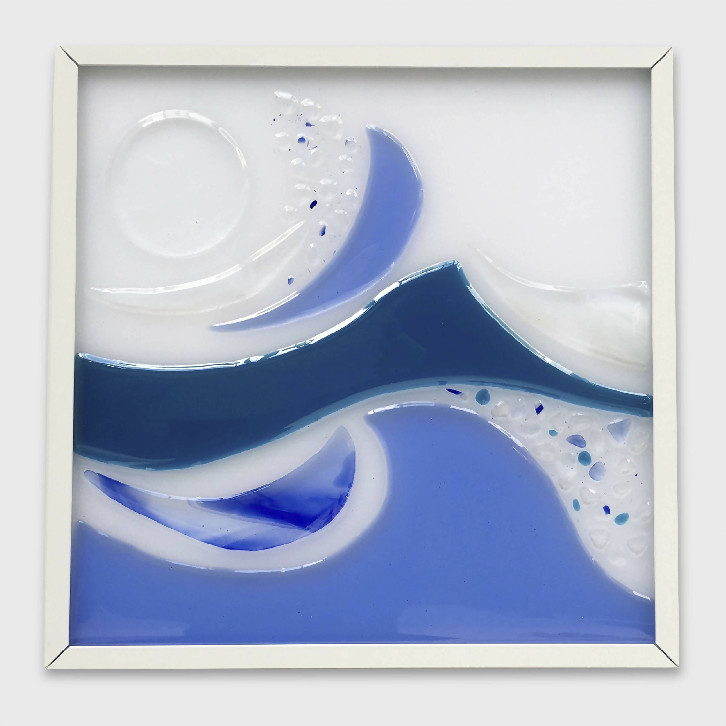 Applique carrée - Vagues bleues | EMPREINTES Paris