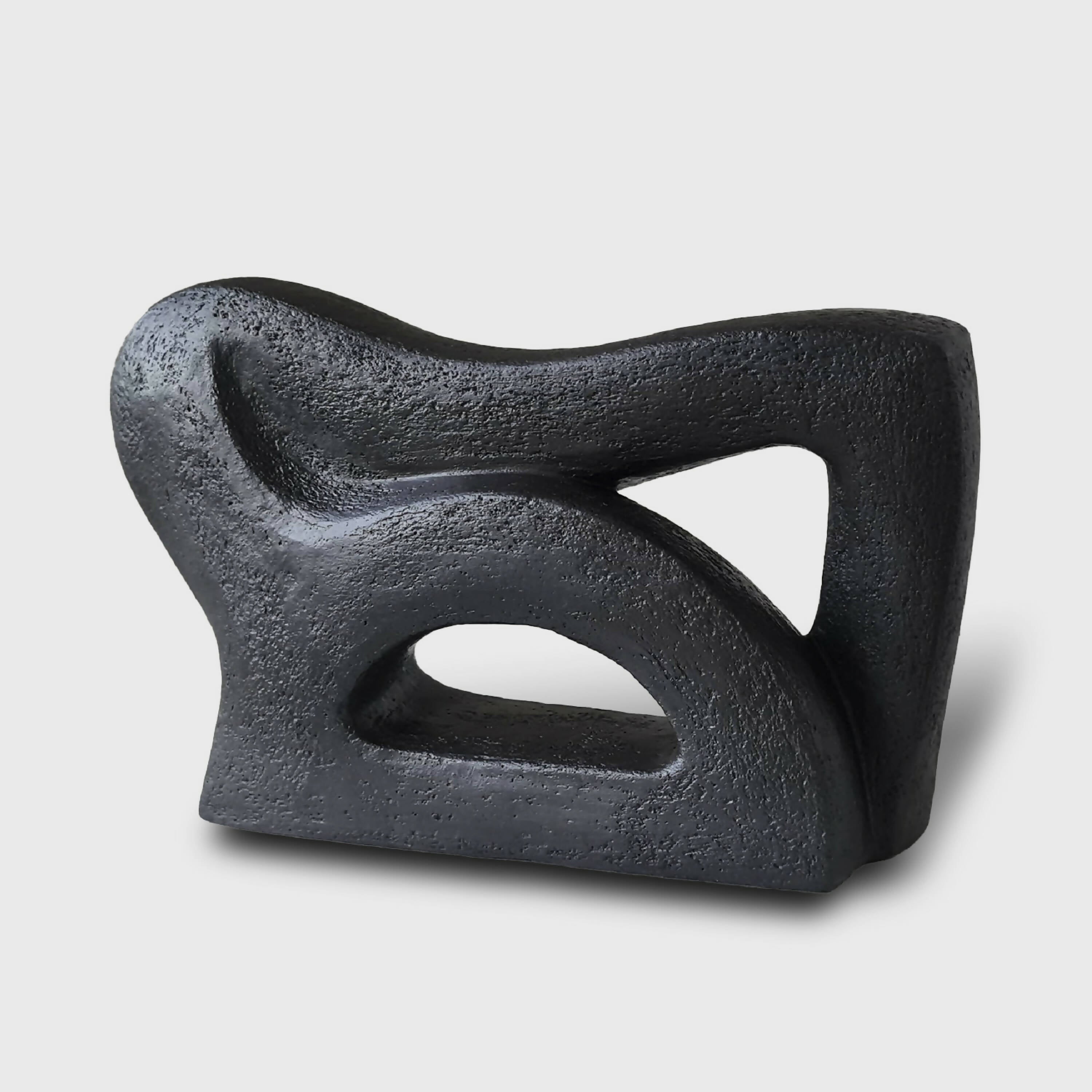 Sculpture abstraite en argile Intériorité | EMPREINTES Paris