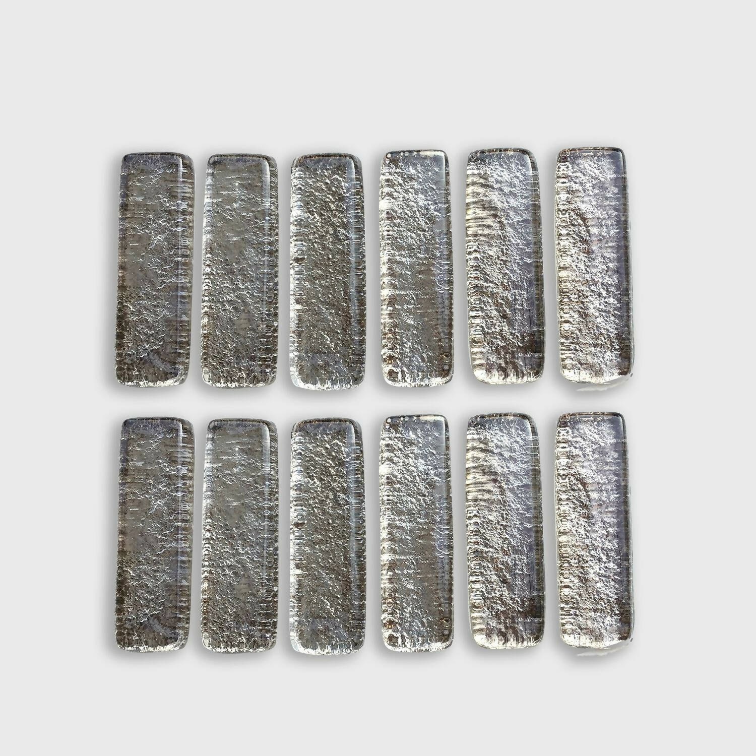 Coffret de 12 porte-couteaux barrettes argenté | EMPREINTES Paris