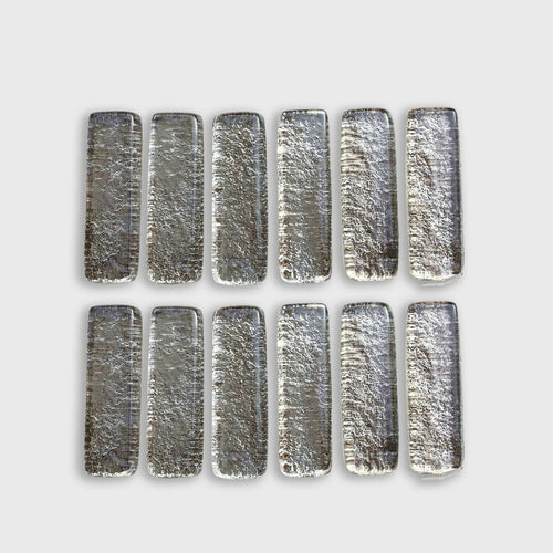 Coffret de 12 porte-couteaux barrettes argenté | EMPREINTES Paris - EMPREINTES Paris