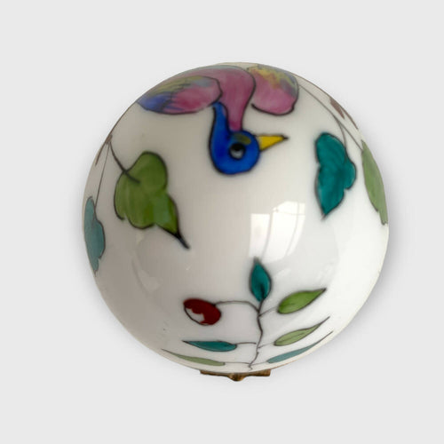 Boite à musique blanche décor oiseau | EMPREINTES Paris - EMPREINTES Paris