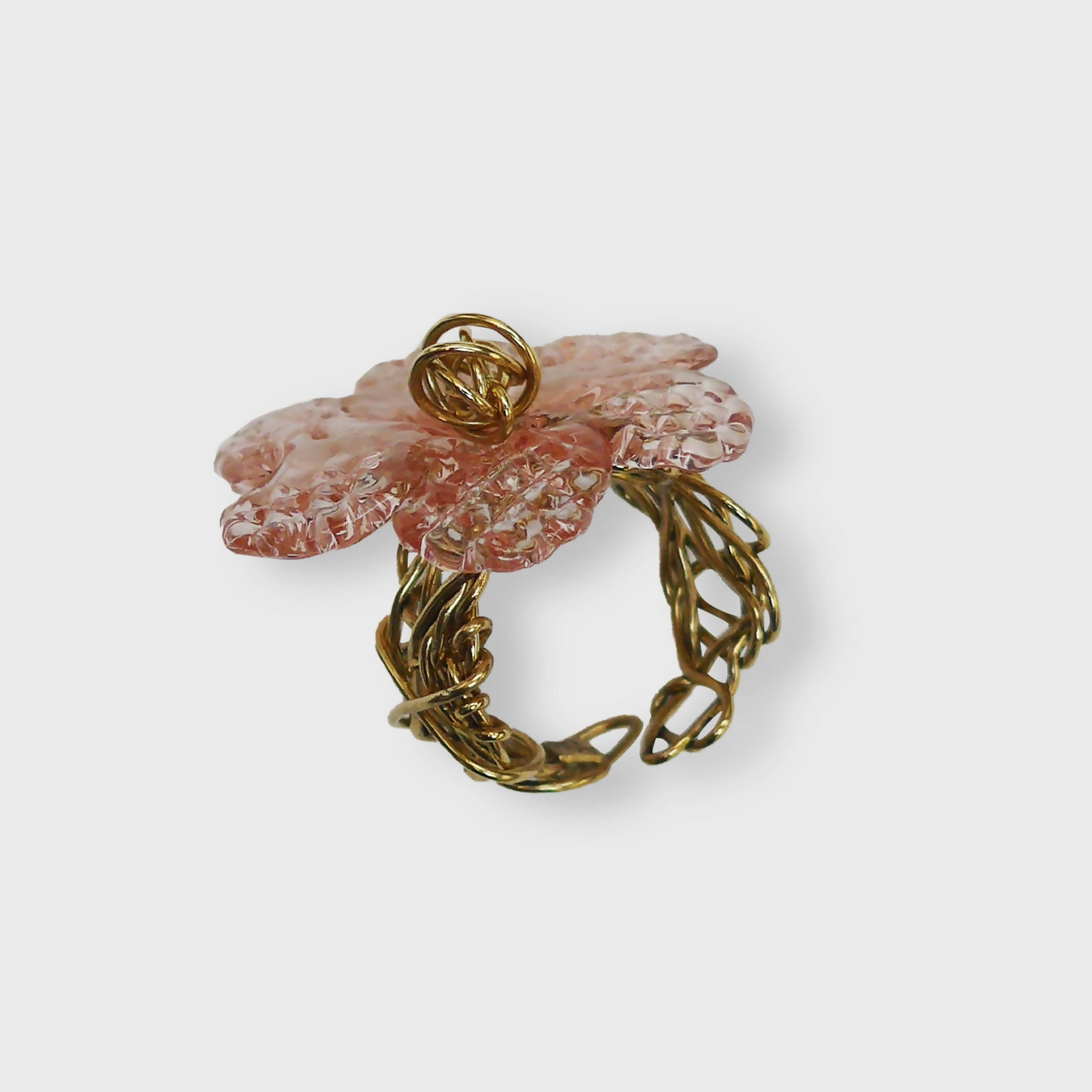 Bague fleur Rose TREILLE | EMPREINTES Paris