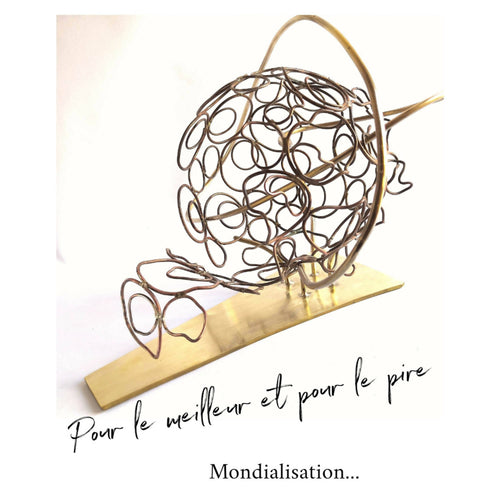 Sculpture Pour le Meilleur et pour le Pire ( Mondialisation ..) | EMPREINTES Paris - EMPREINTES Paris