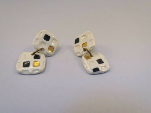 Boucles d'oreille pendantes Collection Pixels | EMPREINTES Paris - EMPREINTES Paris