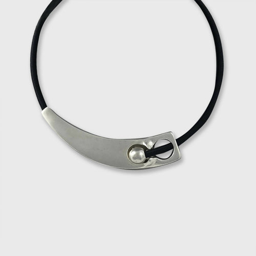 Collier réglable en étain argenté 1 | EMPREINTES Paris - EMPREINTES Paris