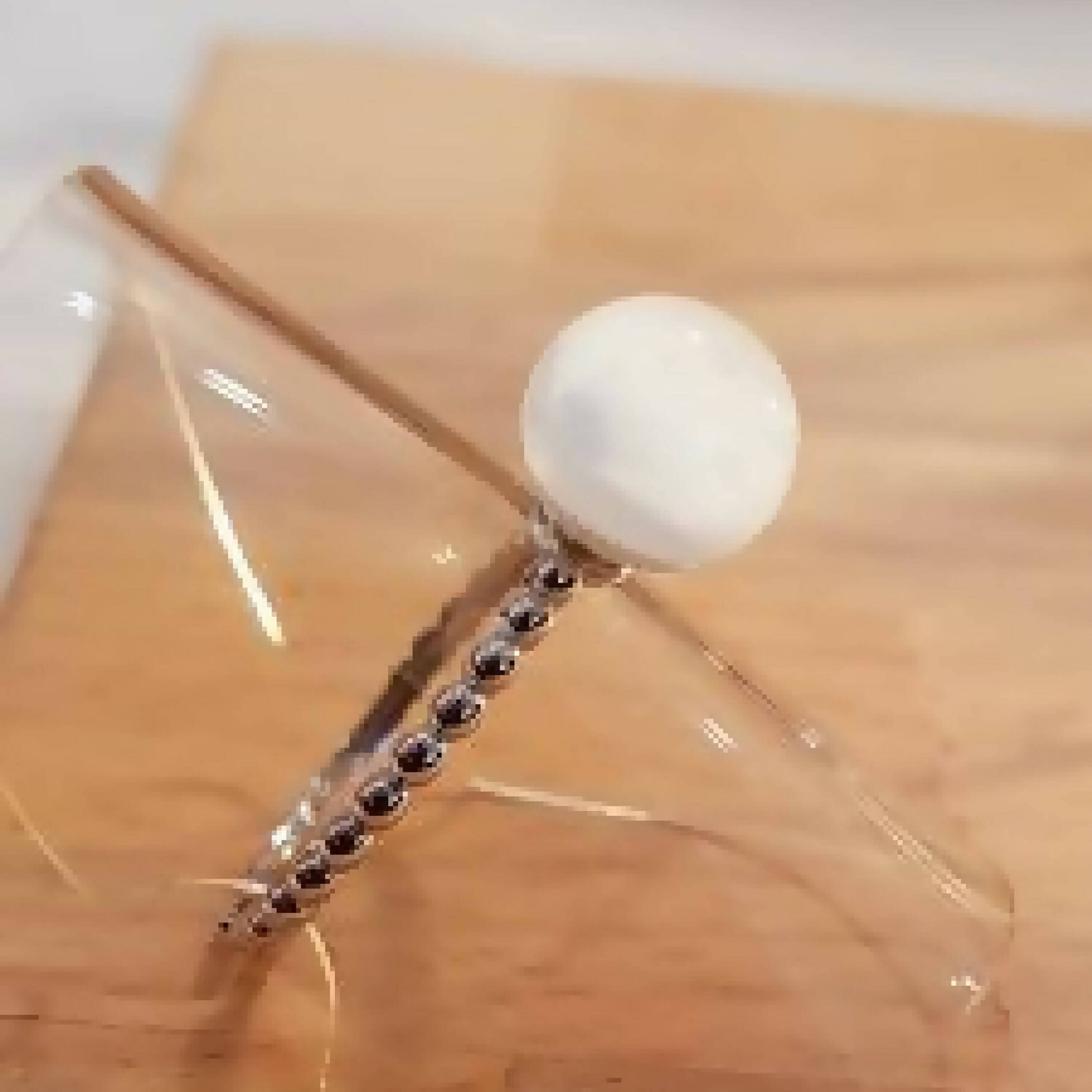 Bague perle de verre Blanche | EMPREINTES Paris