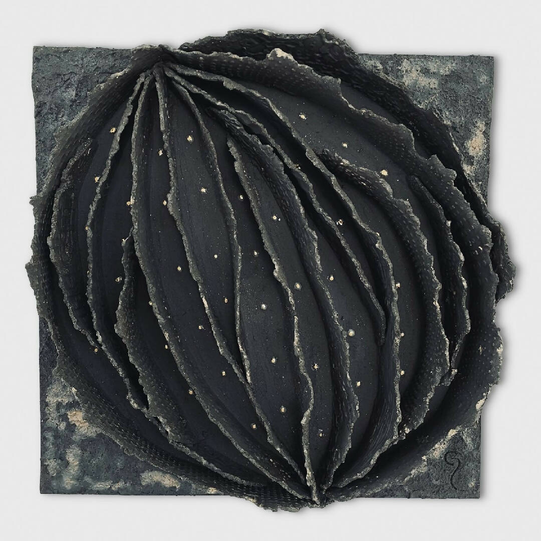 Bas relief tableau grès collection écorce II | EMPREINTES Paris