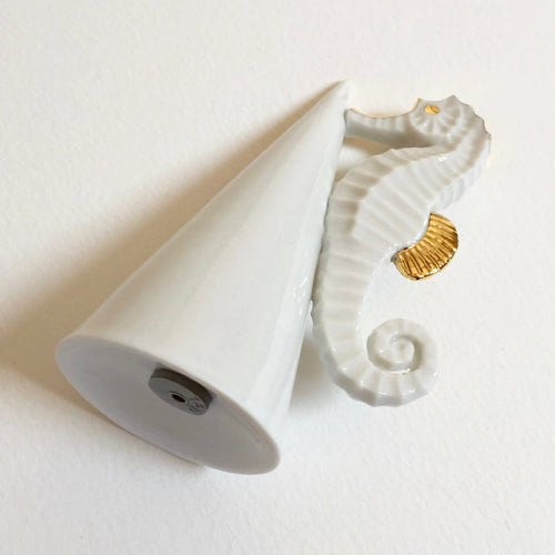 Salière et poivrière homard et hippocampe en porcelaine | EMPREINTES Paris - EMPREINTES Paris