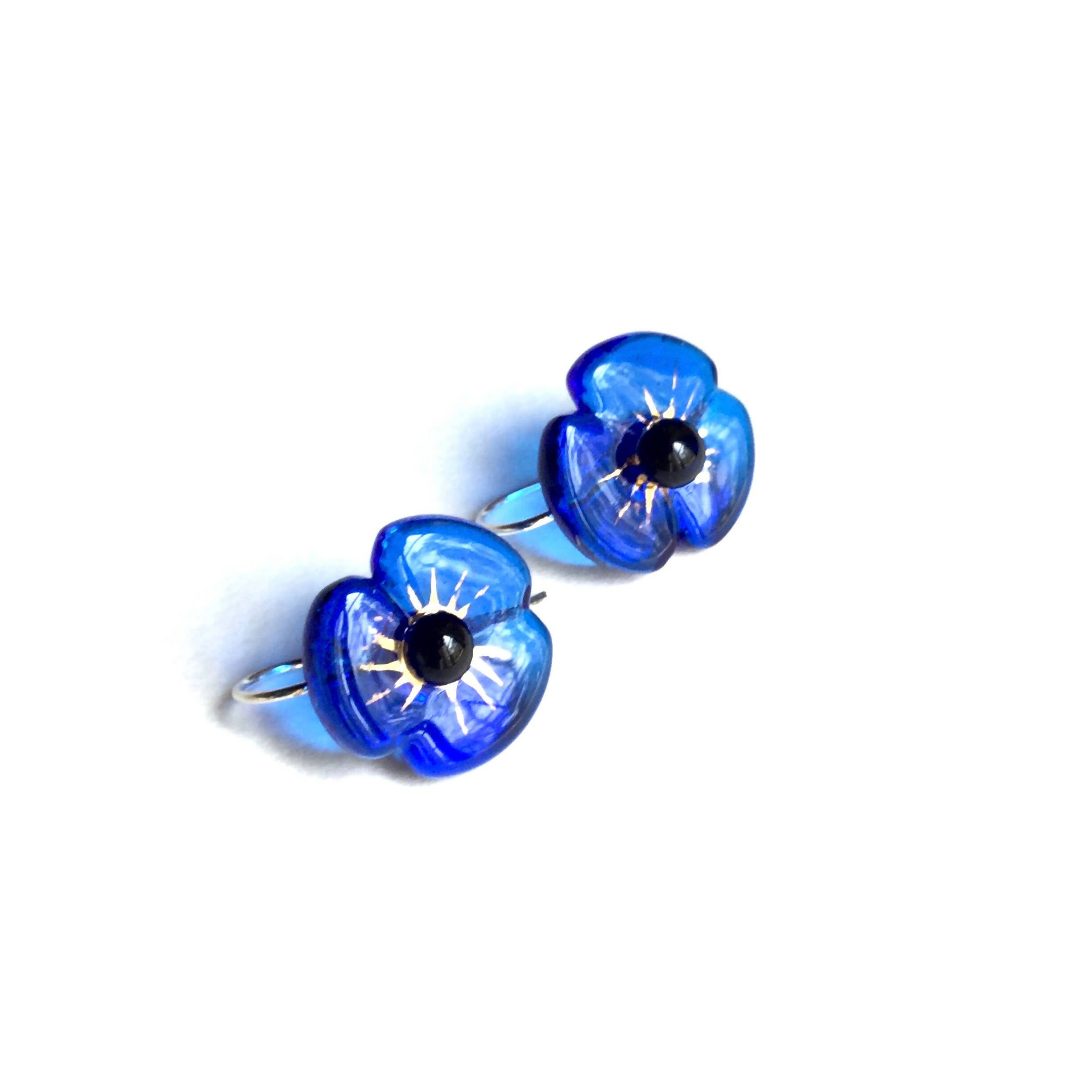 Boucles COQUELICOT bleu roi | EMPREINTES Paris