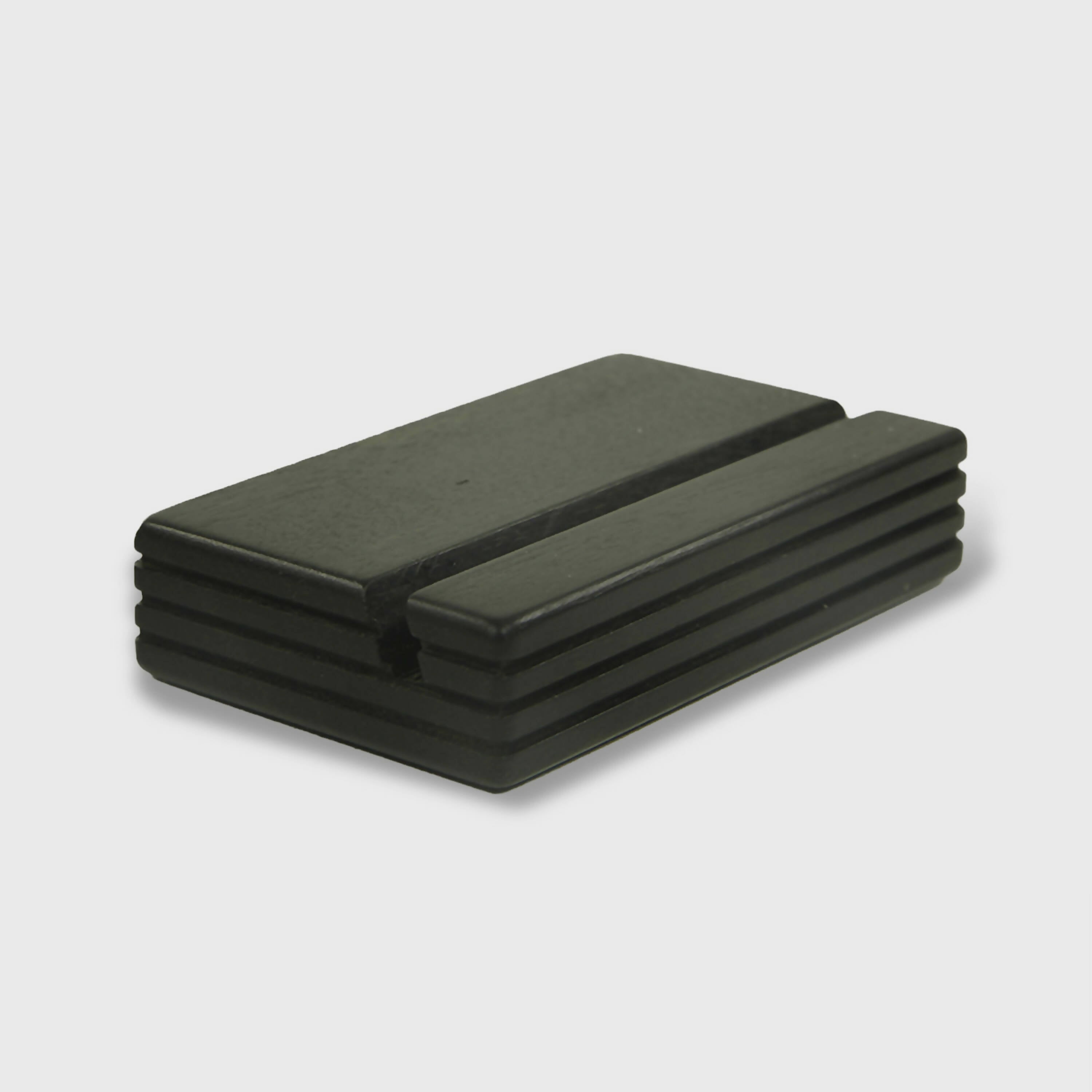 Porte carte de visite horizontal ébène massif marron | EMPREINTES Paris