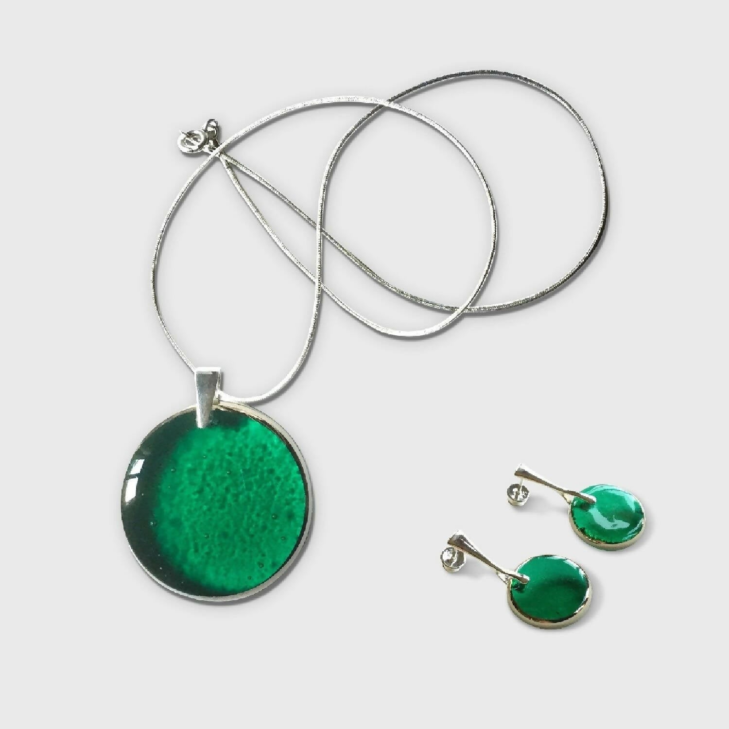 Parure PLEINE LUNE émeraude | EMPREINTES Paris