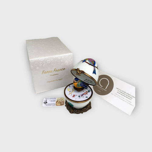 Boite à musique blanche décor oiseau | EMPREINTES Paris - EMPREINTES Paris