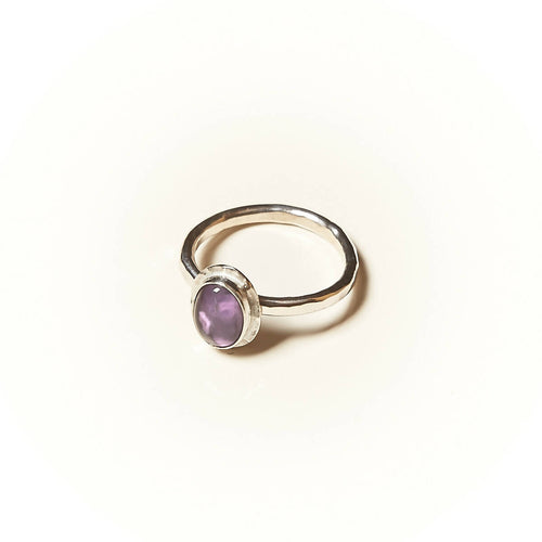 Bague CLASSICA en argent avec une améthyste. | EMPREINTES Paris - EMPREINTES Paris
