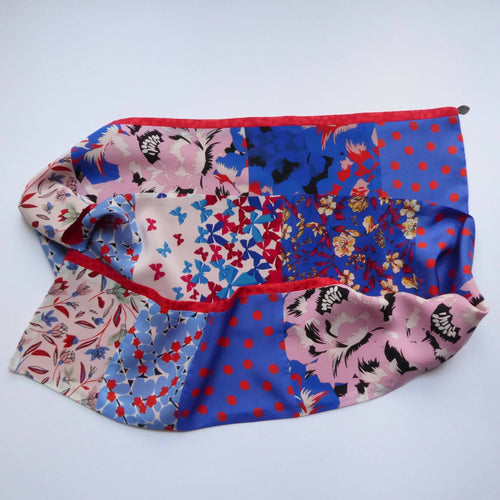 Écharpe soie pink- blue | EMPREINTES Paris - EMPREINTES Paris