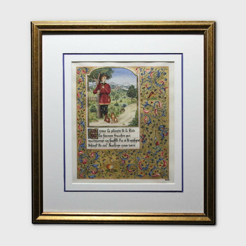 Enluminure Le flûtiste | EMPREINTES Paris - EMPREINTES Paris