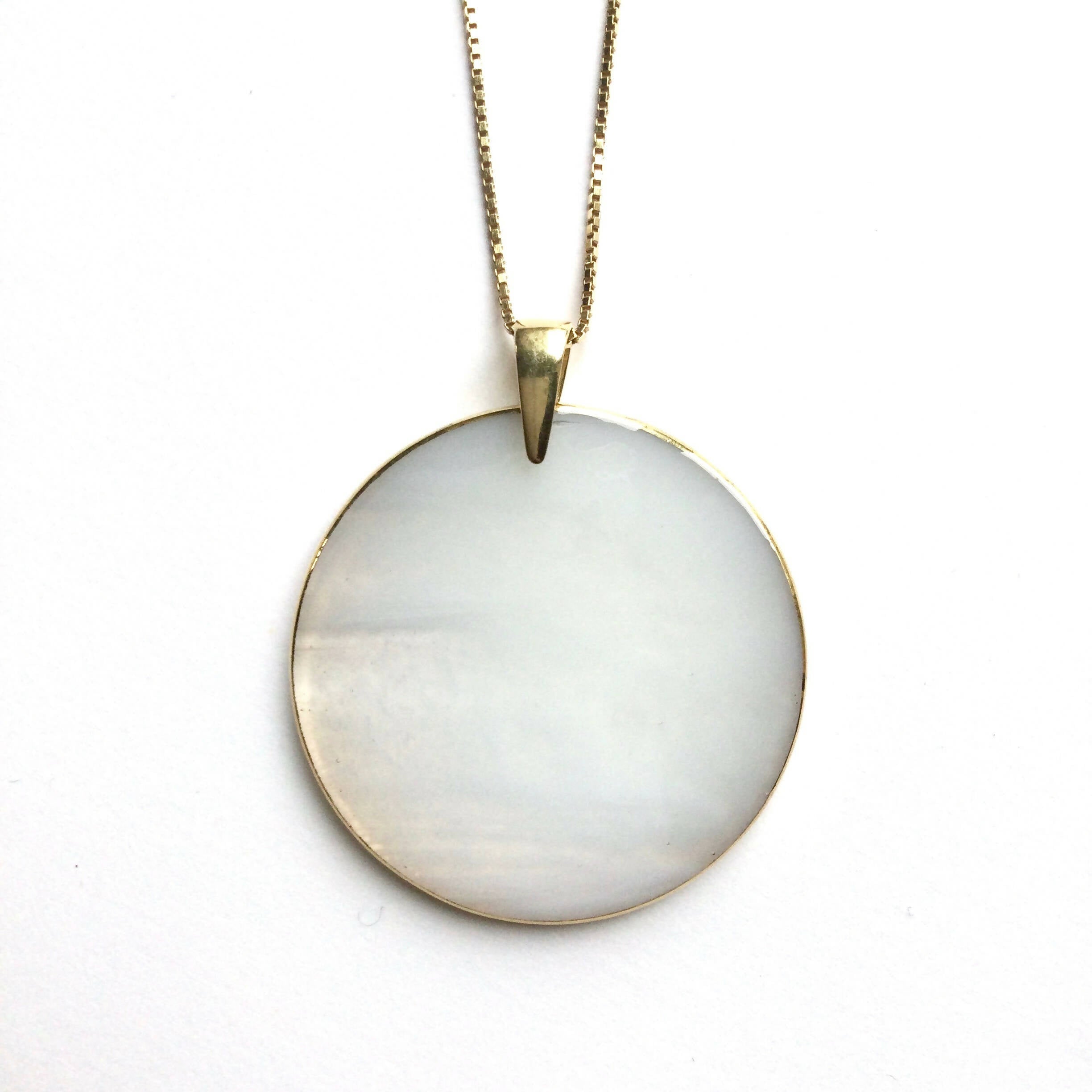 Collier ASTRE blanc nuage | EMPREINTES Paris