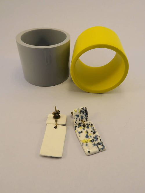 Boucles d'oreilles pendantes Collection Pointillés | EMPREINTES Paris - EMPREINTES Paris