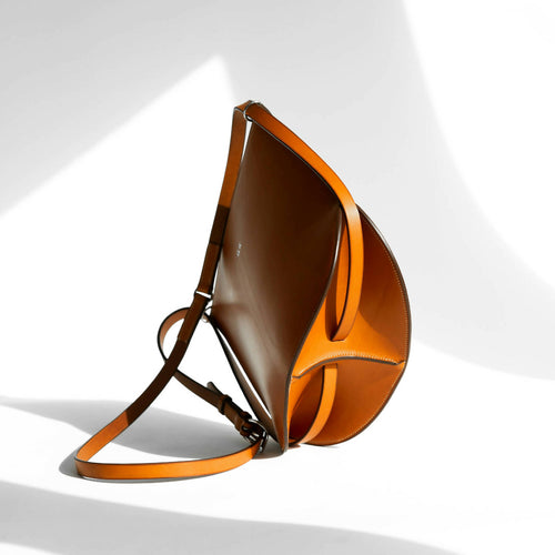 Sac bandoulière en cuir - DAMOISEAU - cousu à la main au point sellier | EMPREINTES Paris - EMPREINTES Paris