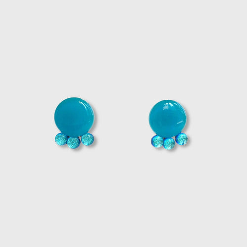 Boucles d'oreilles ROMAINE turquoise | EMPREINTES Paris - EMPREINTES Paris