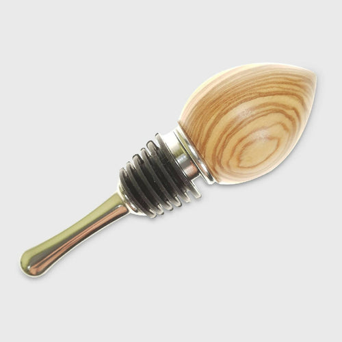 Bouchon décoratif en inox et olivier | EMPREINTES Paris - EMPREINTES Paris