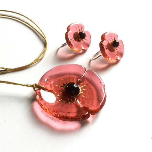 Parure COQUELICOT rosaline | EMPREINTES Paris - EMPREINTES Paris