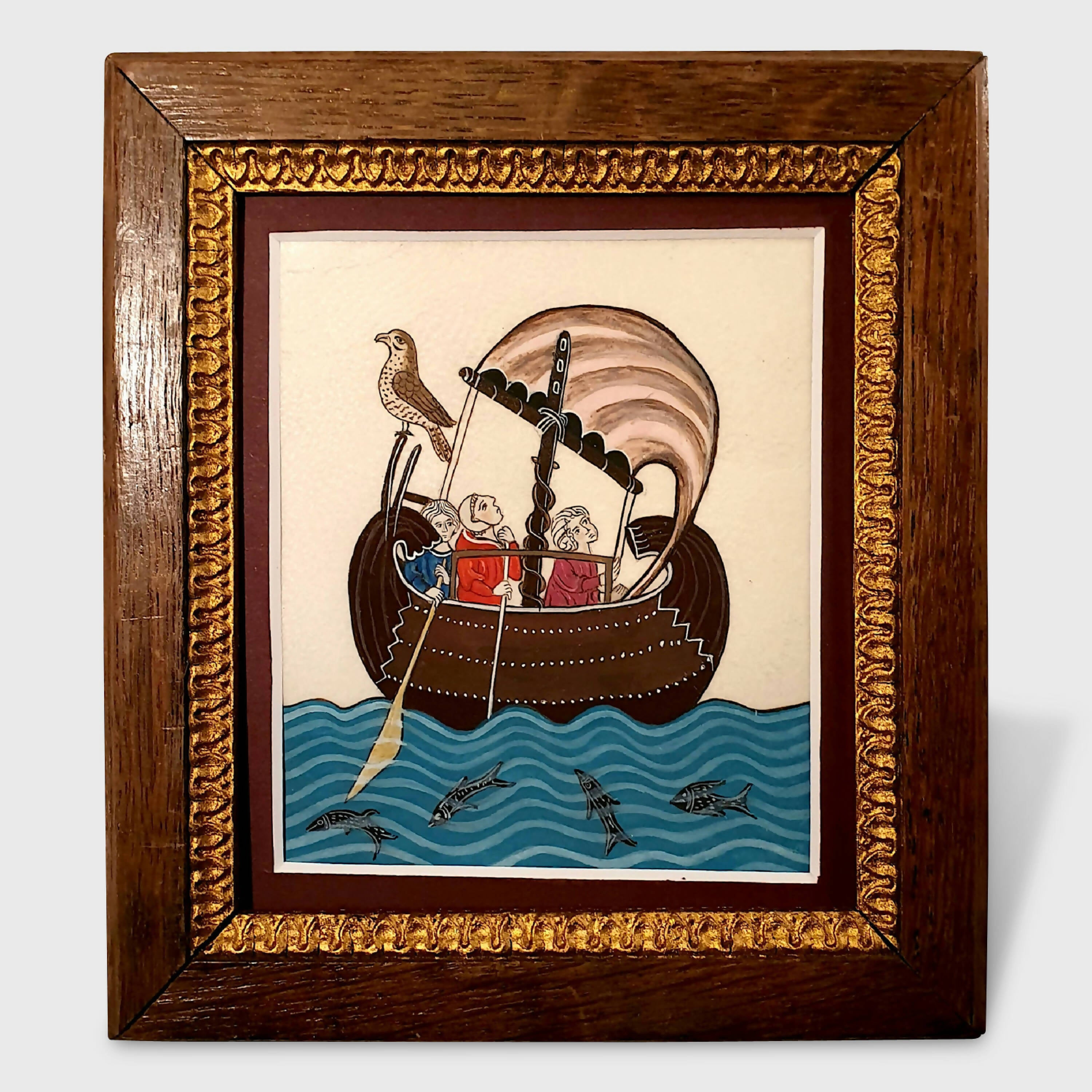 Enluminure Les pélerins en croisade | EMPREINTES Paris