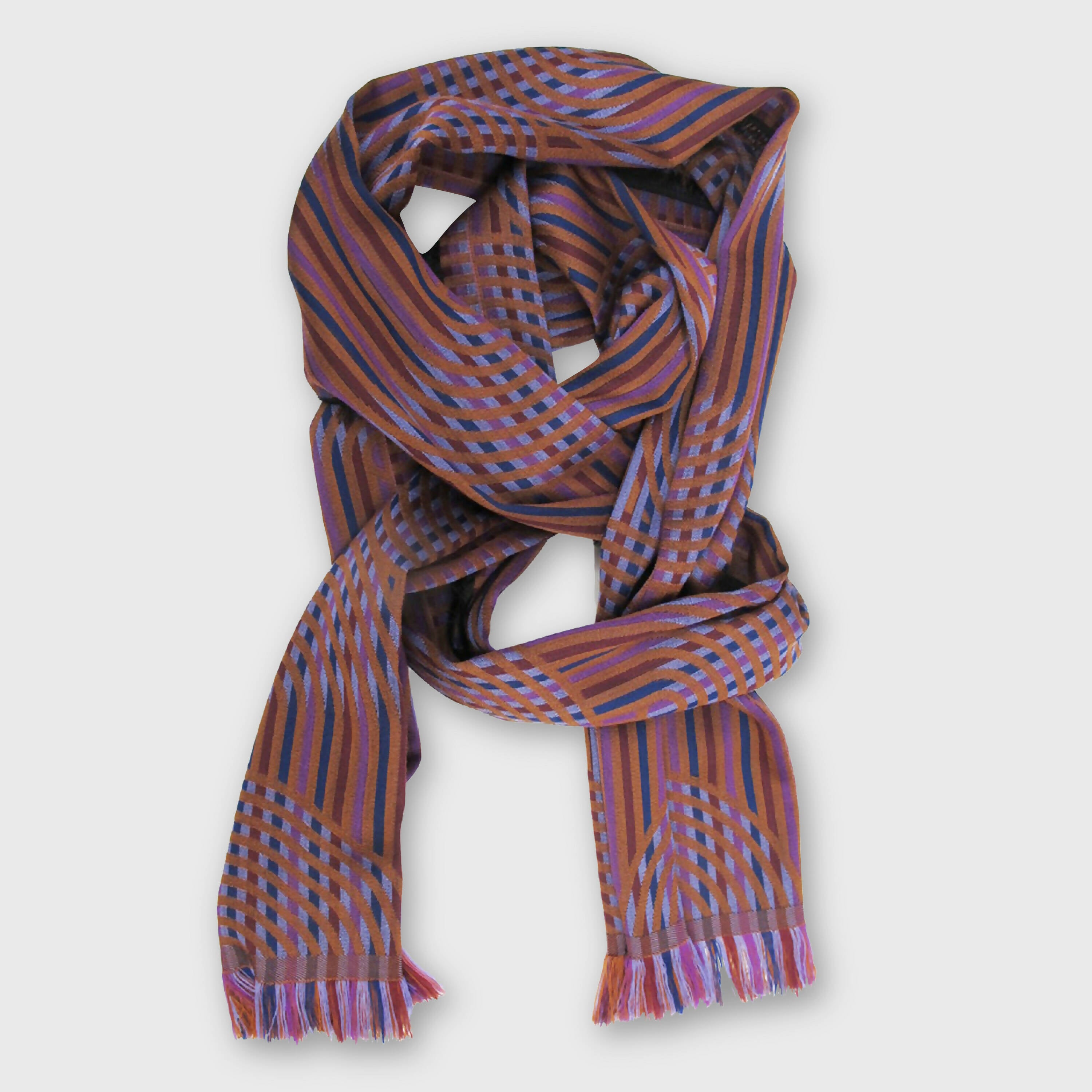 Écharpe Étroite Laine Soie Multico Daim Supersonique | EMPREINTES Paris