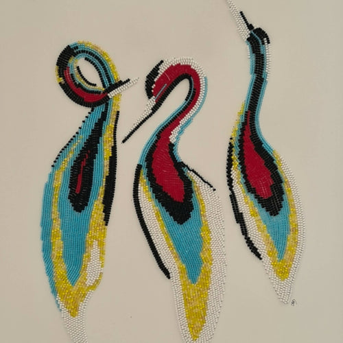 Tableau perlé Les Postures | EMPREINTES Paris - EMPREINTES Paris