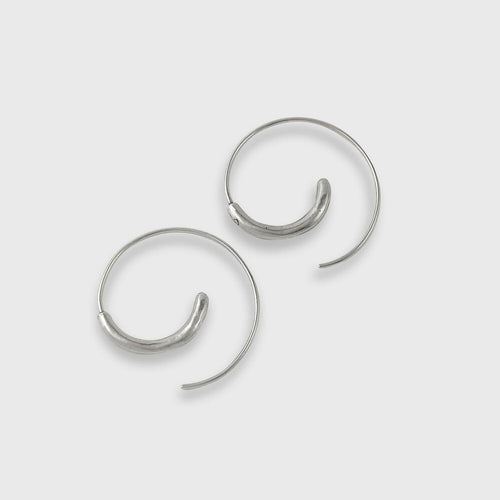 Boucles d’oreilles en étain Argenté 6 | EMPREINTES Paris - EMPREINTES Paris