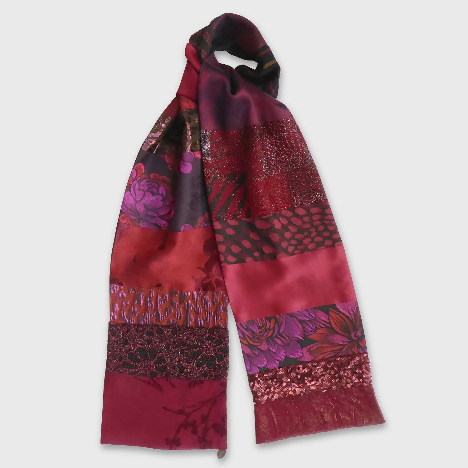 Écharpe bijou - Camaieu rouge | EMPREINTES Paris