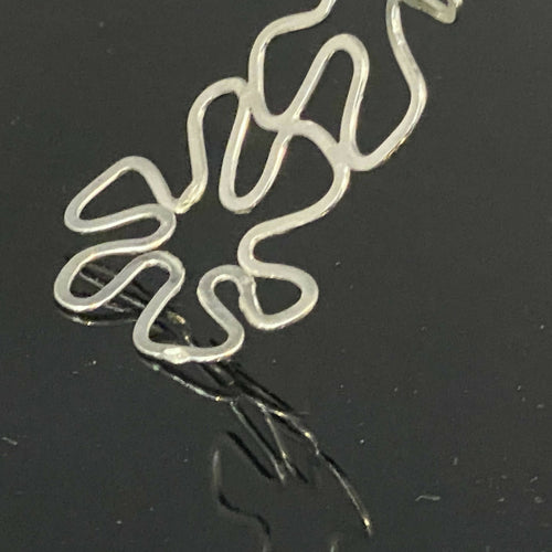 Manchette en argent massif - Design Fleurs stylisées - Collection Floralies | EMPREINTES Paris - EMPREINTES Paris