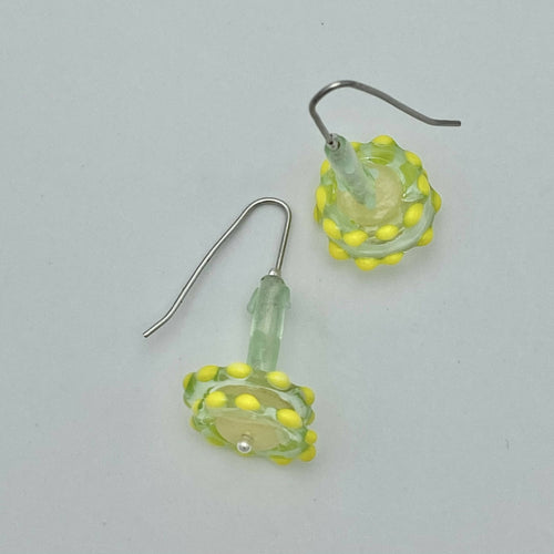 Boucles d'oreilles Parasols jaunes et vertes | EMPREINTES Paris - EMPREINTES Paris