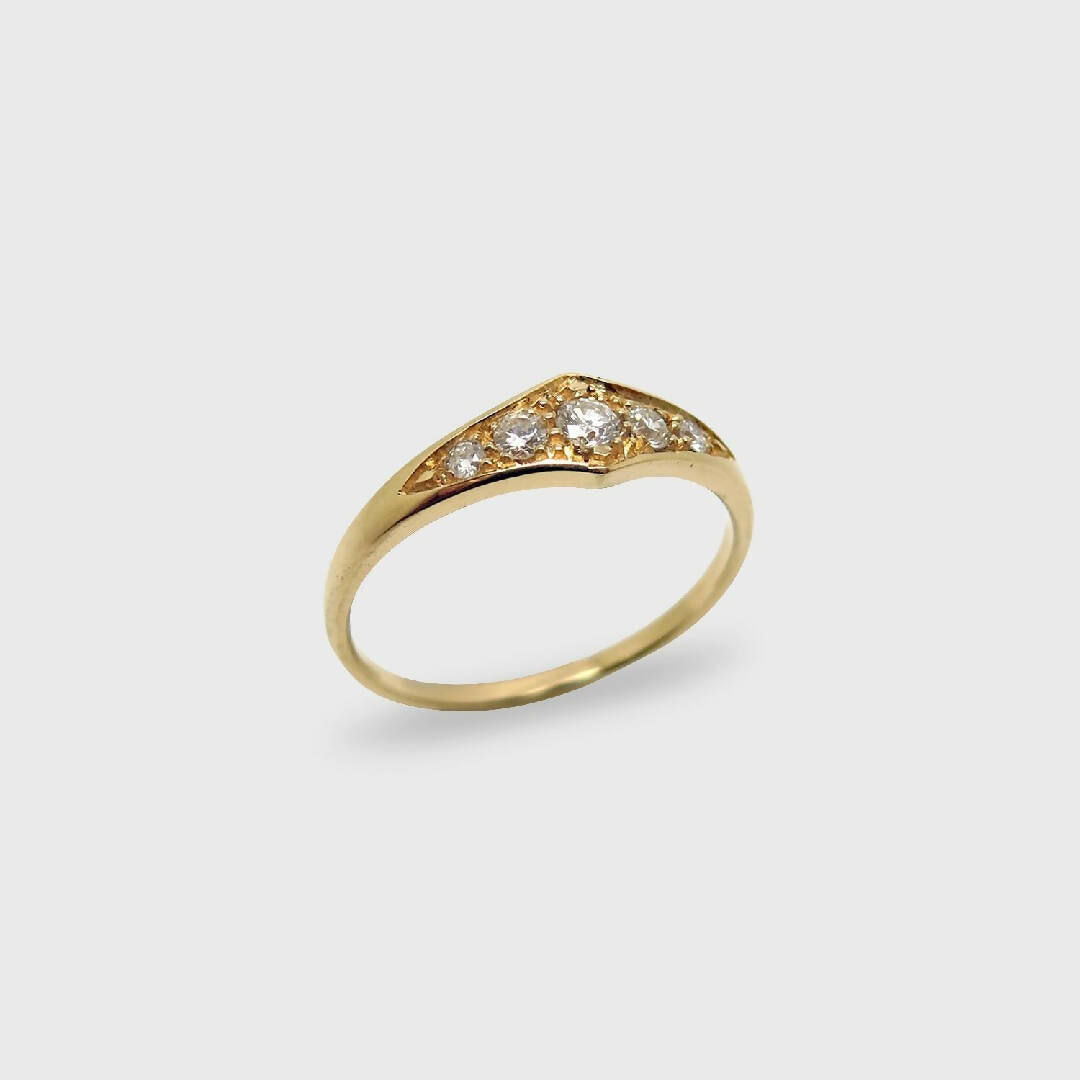 Alliance or rose et diamants | EMPREINTES Paris