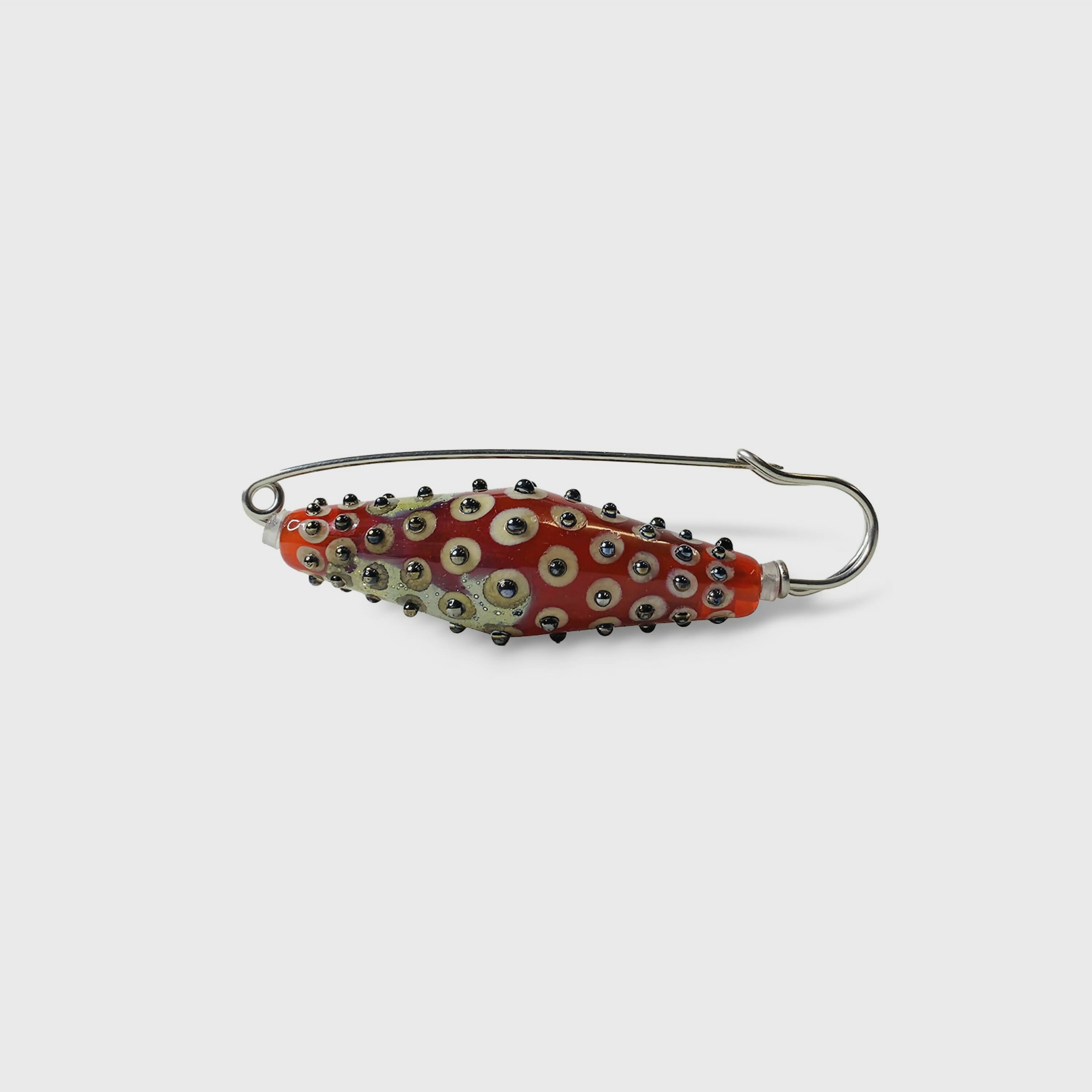 Broche Paon rouge | EMPREINTES Paris