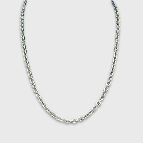 Chaîne titane à maille Forçat Rond 3.8 millimètres | EMPREINTES Paris - EMPREINTES Paris