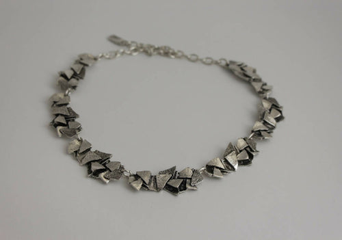 Collier réglable en étain argenté 10 | EMPREINTES Paris - EMPREINTES Paris