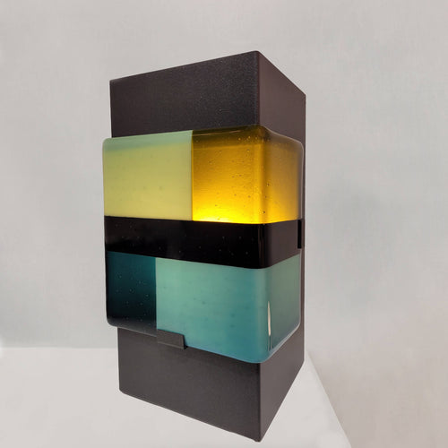 Lampe à poser Cube 28 Bleu | EMPREINTES Paris - EMPREINTES Paris