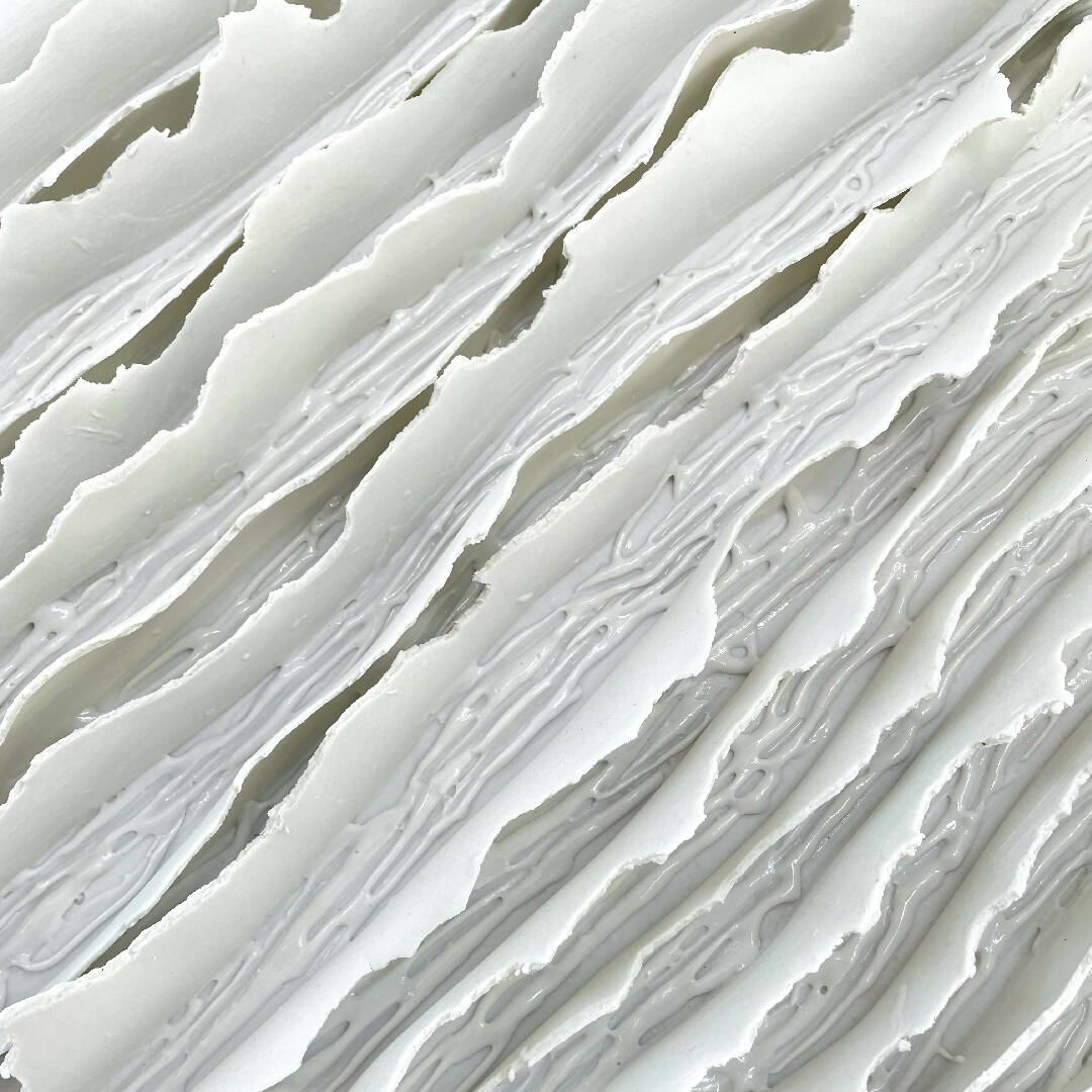 Bas relief tableau papier porcelaine collection écorce chemin de traverse | EMPREINTES Paris | EMPREINTES Paris