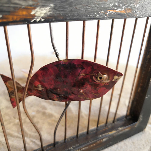 Sculpture Poisson pas en tôle | EMPREINTES Paris - EMPREINTES Paris