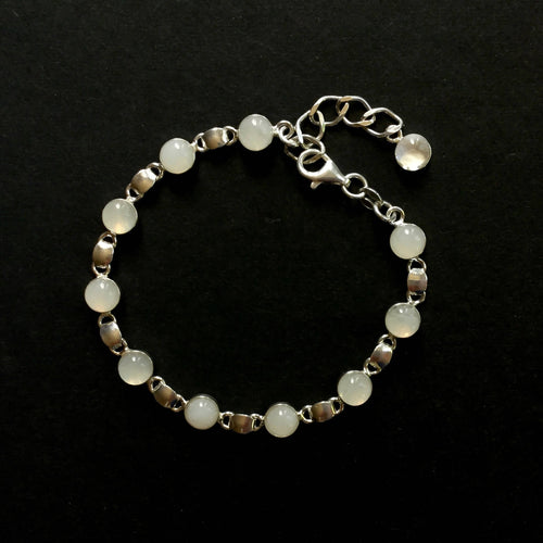 Bracelet BILLE blanc nuage | EMPREINTES Paris - EMPREINTES Paris