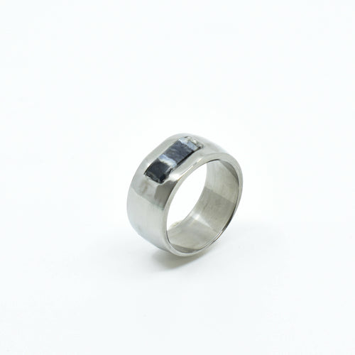 Bague titane et inser en Molaire de Mammouth | EMPREINTES Paris - EMPREINTES Paris