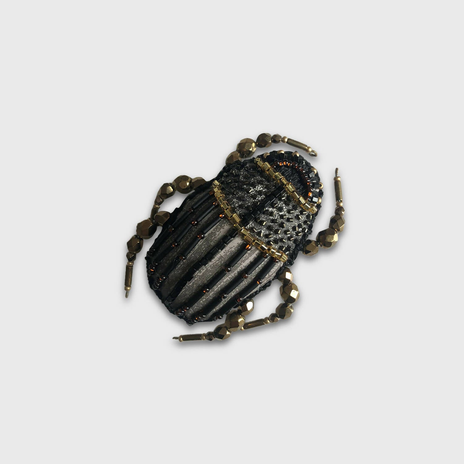 Broche Scarabée Or et Noir | EMPREINTES Paris
