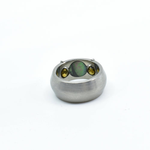 Bague titane et inser en Abalone | EMPREINTES Paris - EMPREINTES Paris